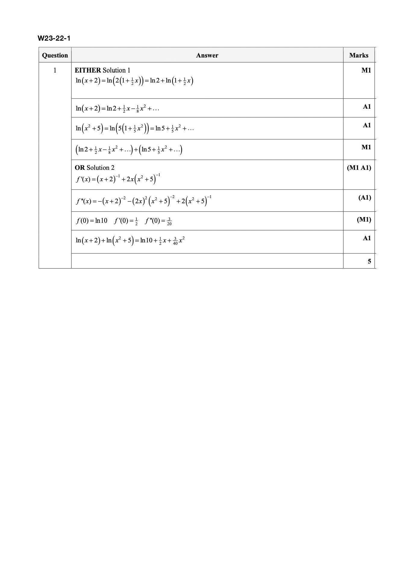 W23-22-1 评分方案